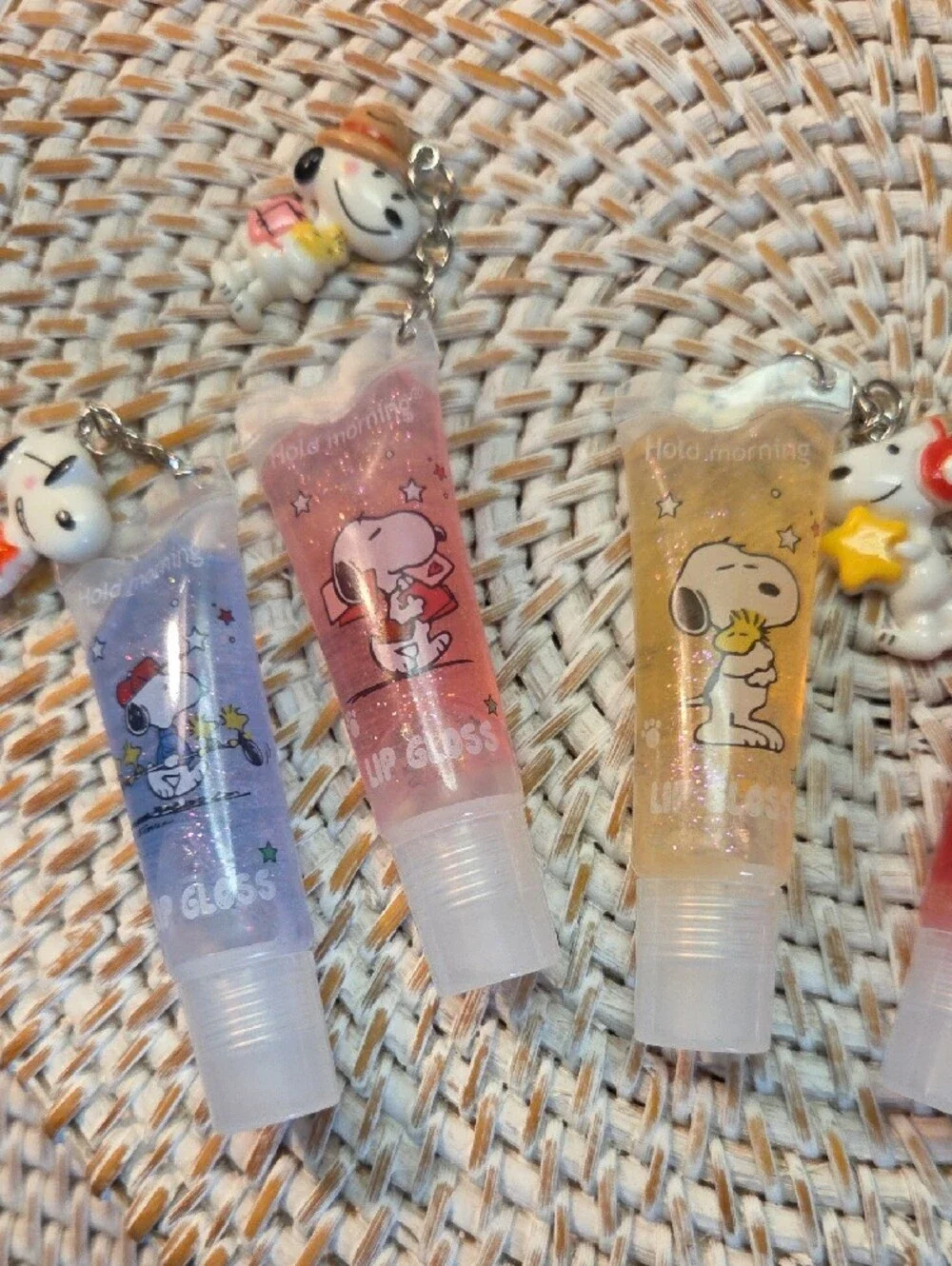 5 For 25 Snoopy Lip Gloss Set – Pink, Yellow, Red, Purple, Blue